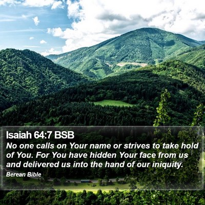 Isaiah 64:7 BSB Bible Verse Image