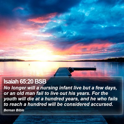Isaiah 65:20 BSB Bible Verse Image