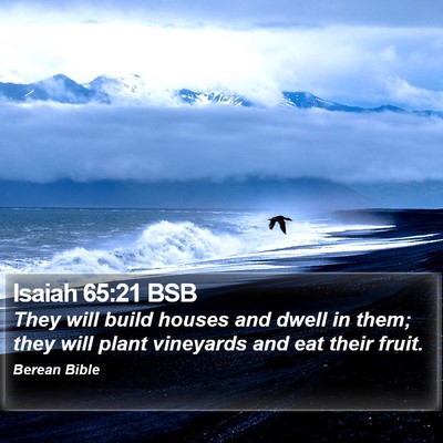 Isaiah 65:21 BSB Bible Verse Image