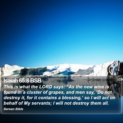 Isaiah 65:8 BSB Bible Verse Image