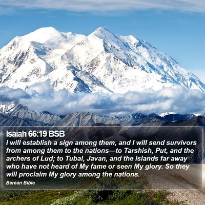 Isaiah 66:19 BSB Bible Verse Image