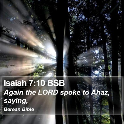Isaiah 7:10 BSB Bible Verse Image