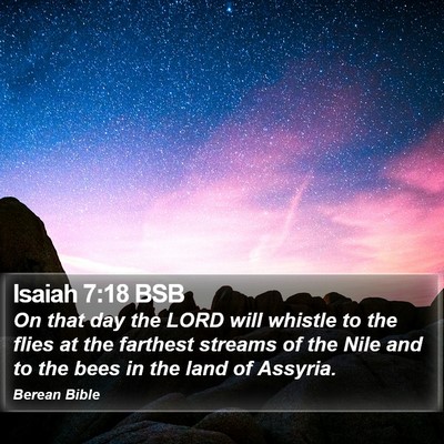 Isaiah 7:18 BSB Bible Verse Image