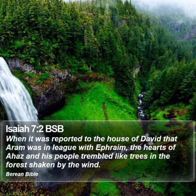 Isaiah 7:2 BSB Bible Verse Image