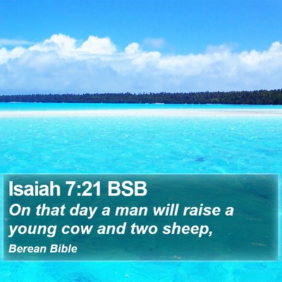 Isaiah 7:21 BSB Bible Verse Image