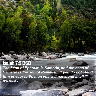 Isaiah 7:9 BSB Bible Verse Image