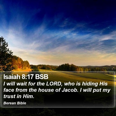 Isaiah 8:17 BSB Bible Verse Image
