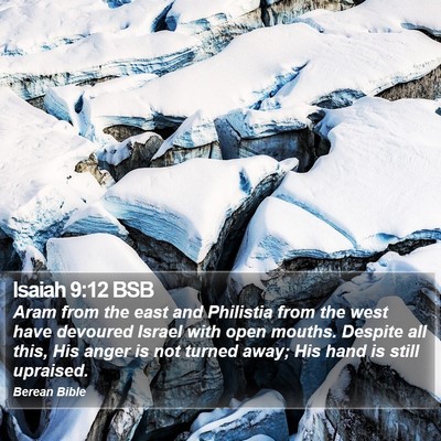 Isaiah 9:12 BSB Bible Verse Image