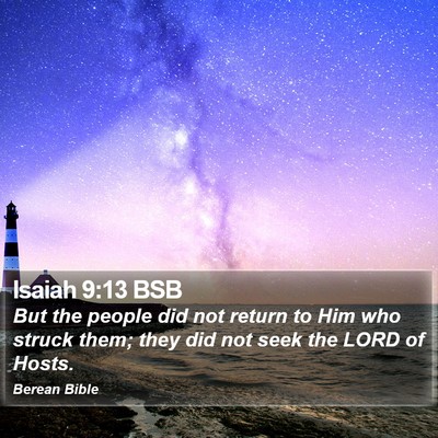 Isaiah 9:13 BSB Bible Verse Image
