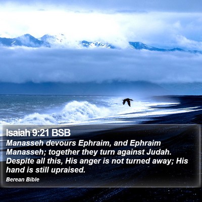 Isaiah 9:21 BSB Bible Verse Image
