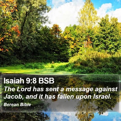 Isaiah 9:8 BSB Bible Verse Image