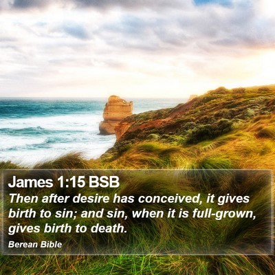 James 1:15 BSB Bible Verse Image