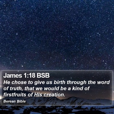 James 1:18 BSB Bible Verse Image