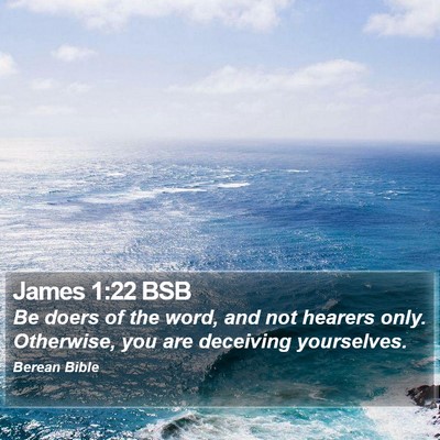 James 1:22 BSB Bible Verse Image