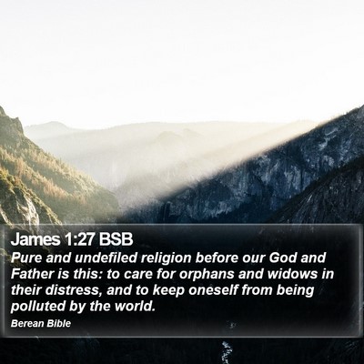 James 1:27 BSB Bible Verse Image