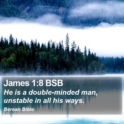 James 1:8 BSB Bible Verse Image