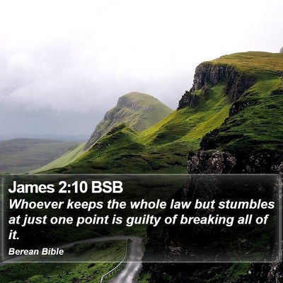 James 2:10 BSB Bible Verse Image