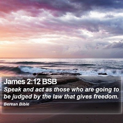 James 2:12 BSB Bible Verse Image