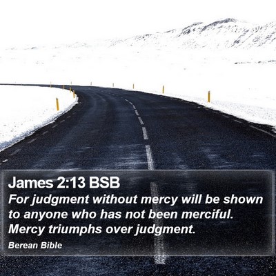 James 2:13 BSB Bible Verse Image