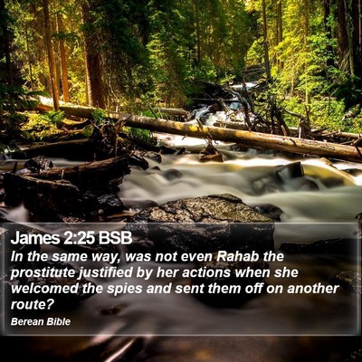 James 2:25 BSB Bible Verse Image