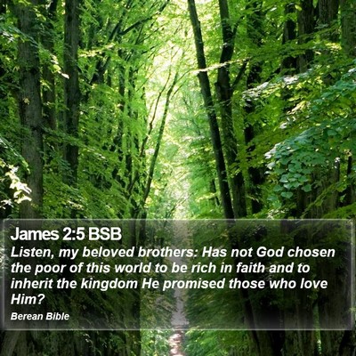 James 2:5 BSB Bible Verse Image
