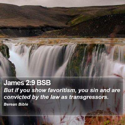 James 2:9 BSB Bible Verse Image
