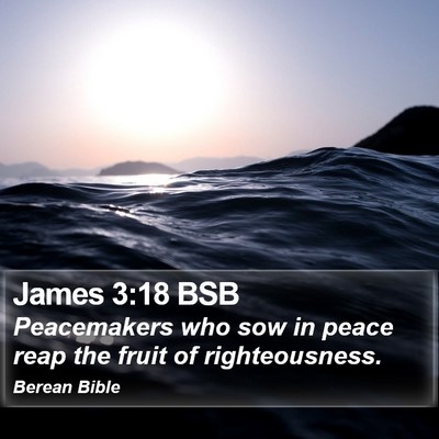 James 3:18 BSB Bible Verse Image