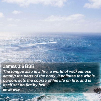 James 3:6 BSB Bible Verse Image