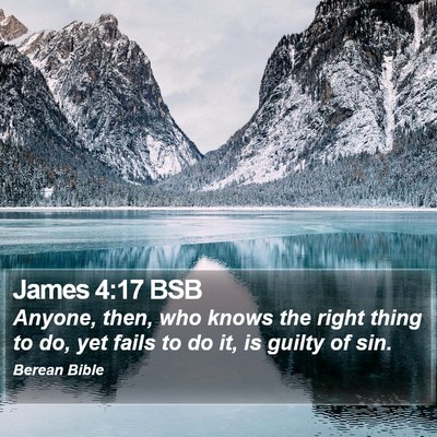 James 4:17 BSB Bible Verse Image