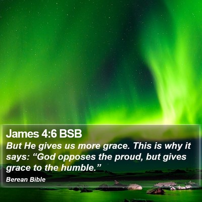 James 4:6 BSB Bible Verse Image