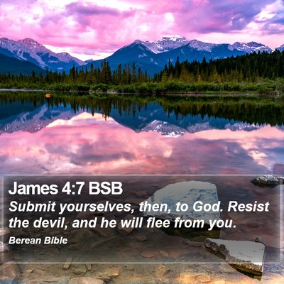 James 4:7 BSB Bible Verse Image