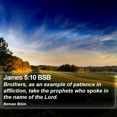James 5:10 BSB Bible Verse Image