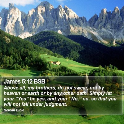 James 5:12 BSB Bible Verse Image
