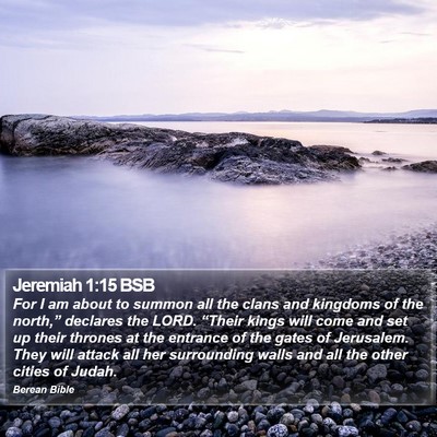 Jeremiah 1:15 BSB Bible Verse Image