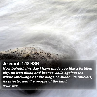 Jeremiah 1:18 BSB Bible Verse Image