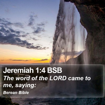 Jeremiah 1:4 BSB Bible Verse Image