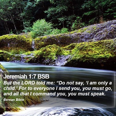 Jeremiah 1:7 BSB Bible Verse Image