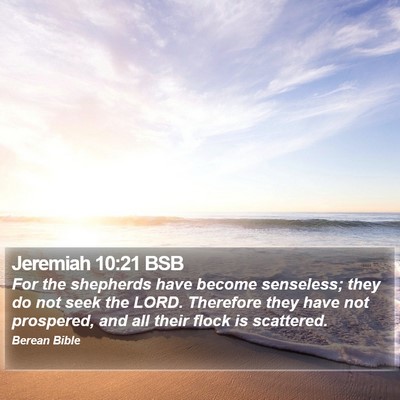 Jeremiah 10:21 BSB Bible Verse Image