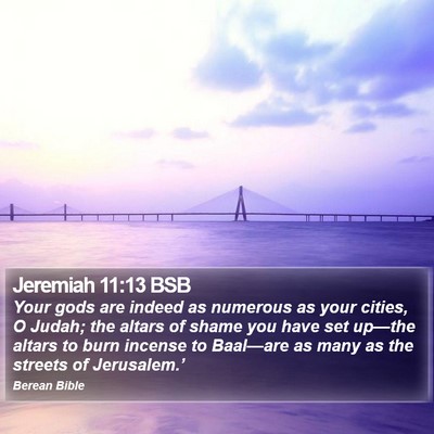 Jeremiah 11:13 BSB Bible Verse Image