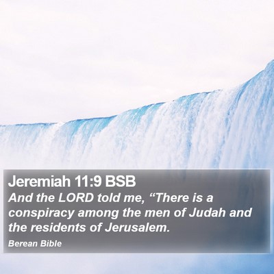 Jeremiah 11:9 BSB Bible Verse Image