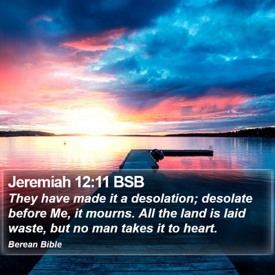Jeremiah 12:11 BSB Bible Verse Image