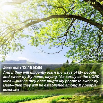 Jeremiah 12:16 BSB Bible Verse Image