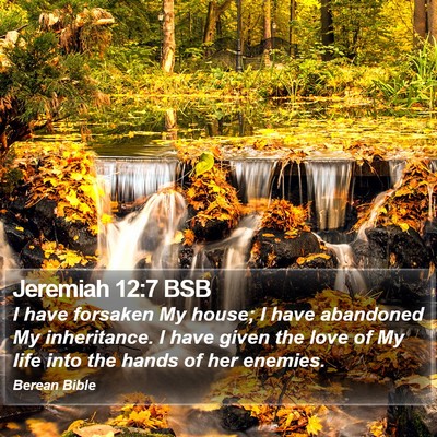 Jeremiah 12:7 BSB Bible Verse Image