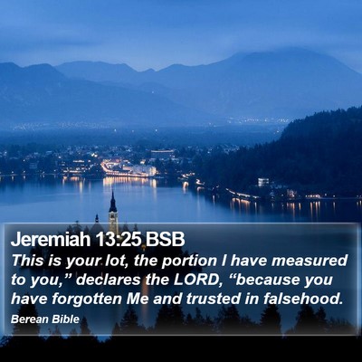 Jeremiah 13:25 BSB Bible Verse Image