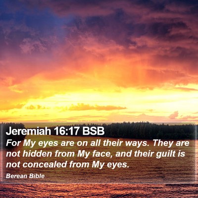 Jeremiah 16:17 BSB Bible Verse Image