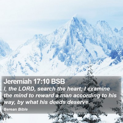 Jeremiah 17:10 BSB Bible Verse Image