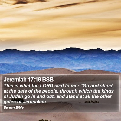 Jeremiah 17:19 BSB Bible Verse Image