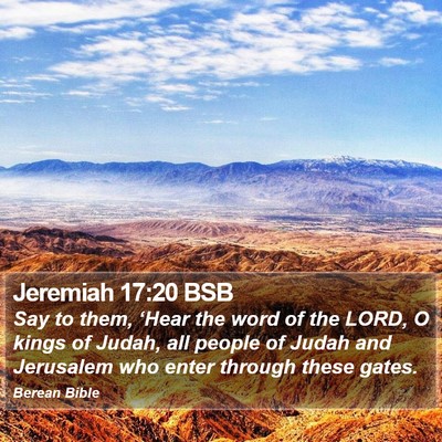 Jeremiah 17:20 BSB Bible Verse Image