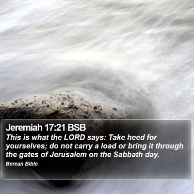 Jeremiah 17:21 BSB Bible Verse Image