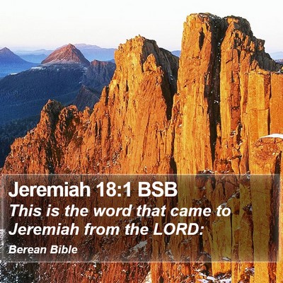 Jeremiah 18:1 BSB Bible Verse Image